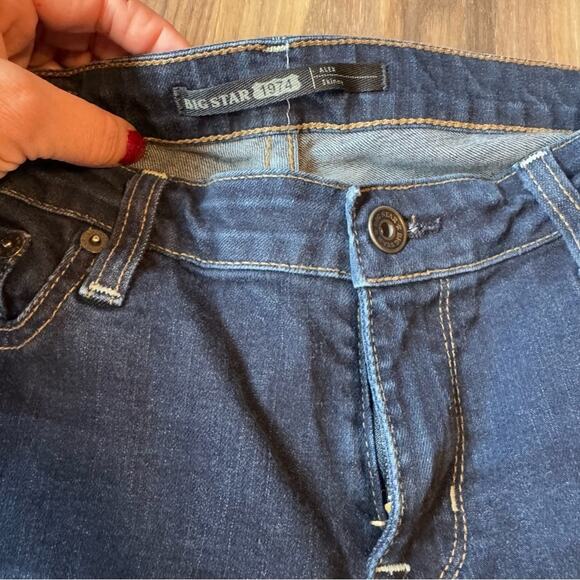 Big Star‎ Alex Skinny Dark denim Jean size 28 or 6 - Picture 3 of 10